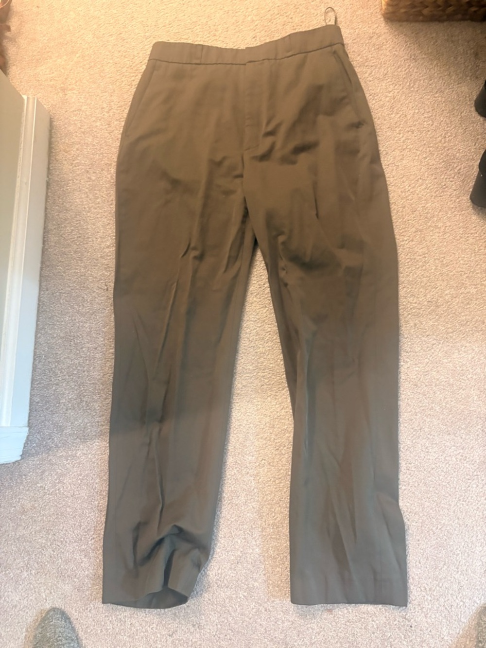 Women’s  Classic Straight Dress Pants - Olive Green